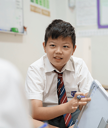Pupil learning Mathematics at Brighton College Vibhavadi, a quality international school in Thailand.