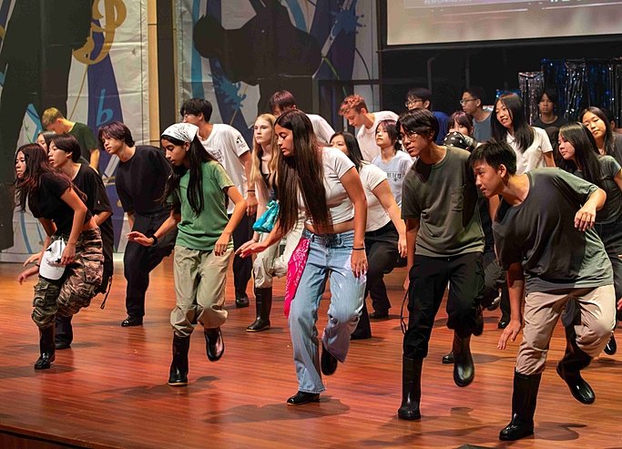  Pupils performing on stage at Brighton College Vibhavadi, where creativity and confidence are celebrated through events and school life. 