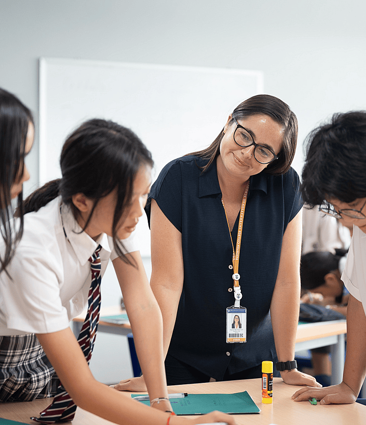  Brighton College Vibhavadi teacher looks at the pupils 