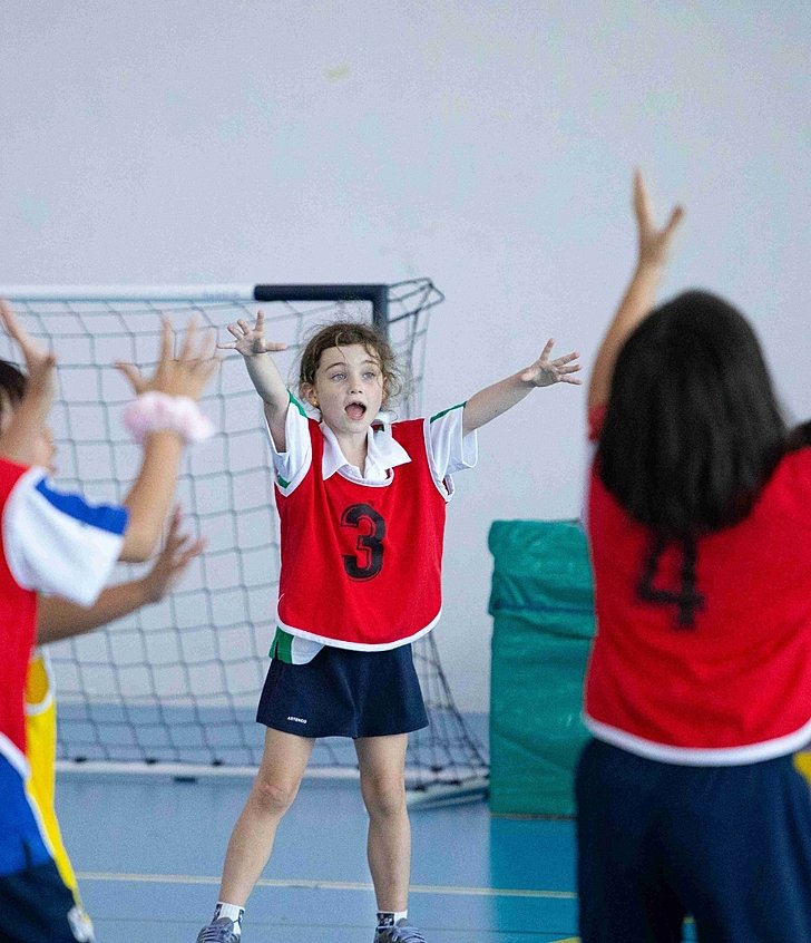  Pupil playing football at Brighton College Vibhavadi, where sport for all encourages teamwork, confidence, and active learning in a supportive environment. 